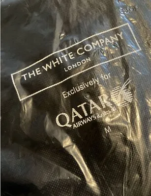 Qatar Airways The White Company First Business Class Pyjamas/Slippers Medium New • £19.99