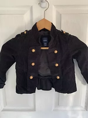 Baby Gap Girls Open Front Corduroy Military Jacket 3T • $10.40