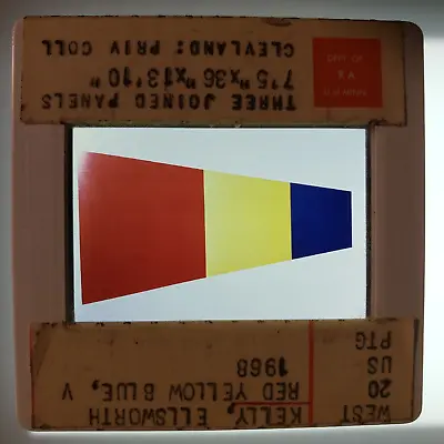 Ellsworth Kelly Red Yellow Blue V 1968 Art 35mm Glass Slide • $20