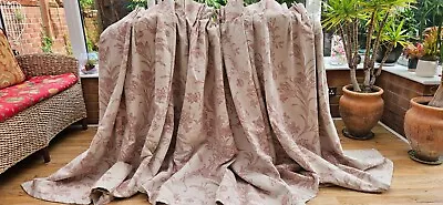 Laura Ashley Lloyd Lined Curtains 55  Drop By 85  Width • £14.99