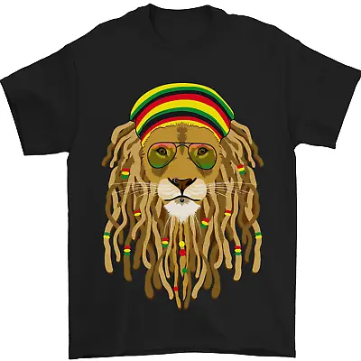 Dreadlock Rasta Lion Jamaica Jamaican Mens T-Shirt 100% Cotton • £7.49