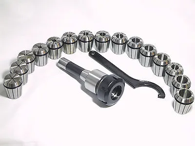 ER40 Collet 15PC Set R8 Shank Chuck Tools For Milling Machine Lathe Drilling  • $79