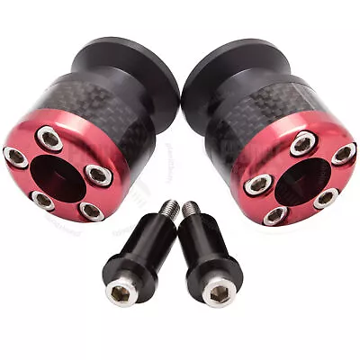 Red Luxor Swingarm Stand Spools For Yamaha YZF R6 R1 Holder 6mm Slider CNC • $17.99