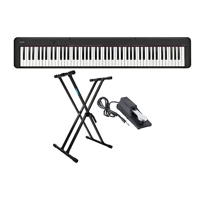 Casio CDPS160 88 Key Digital Piano Black With Keyboard Stand And Pedal • $559.99