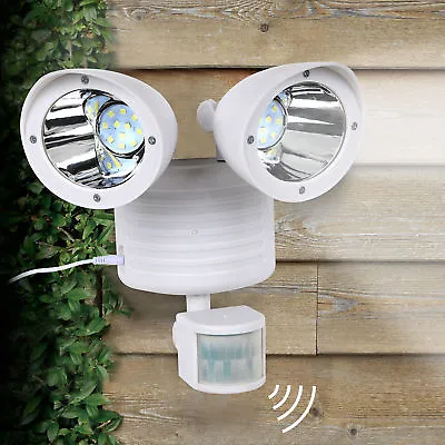 White Solar Powered Motion Sensor Light 22 SMD LED Garage Outdoor Waterproof • $14.99