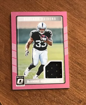 DeAndre Washington 2016 Optic Rookie Threads Pink Jersey DRT Raiders RC • $2.99