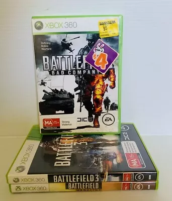 Xbox 360 PAL Game Bundle  - Battlefield Hardline + Battlefield 3 + Bad Company • $17.85