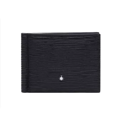 Montblanc Meisterstück 4810 Mens Leather 6CC Bifold Wallet Purse With Money Clip • $399.99