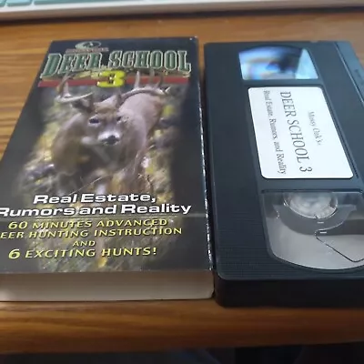 Deer School 3 Mossy Oak(VHS 2002)RARE VINTAGE COLLECTIBLE • $4