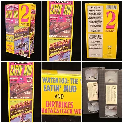 Blackwater Motocross Eatin' Mud 2 & The Matazattack Dirt Bike Motocross VHS Set • $17.95