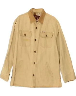 MARLBORO CLASSICS Mens Utility Jacket UK 38 Medium Brown Cotton AE09 • $33.09