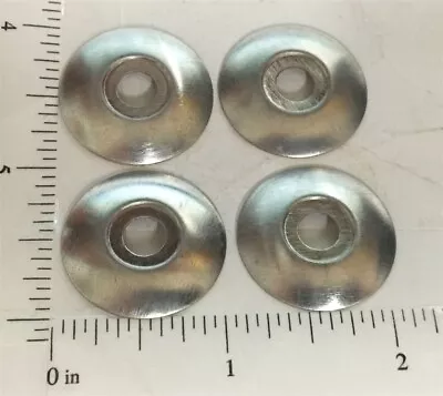 Set Of 4 Structo Plated Hubcaps For 1/4  Axles Toy Part STP-027B • $14.50