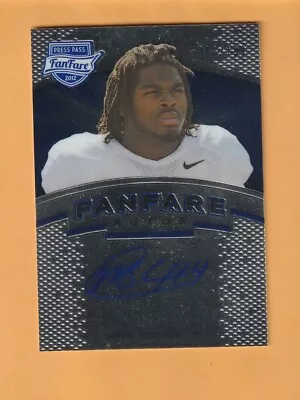 Mark Barron Alabama Crimson Tide AUTO 2012 Press Pass Fanfare Blue /199 6W • $8