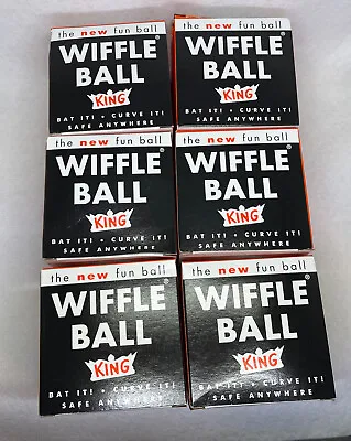 6 Pack Wiffle Ball King Size Regulation Softball One Box Ripped But Unused. • $28.95