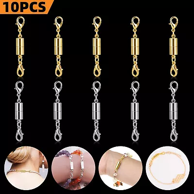 10 PCS Lobster Clasp Jewelry Necklace Claw Magnetic Bracelet DIY Hook Connector • $8.98