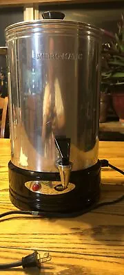 Vintage Mirro Matic Electric Percolator 5-35 + Cup Coffee Maker Nice!!!! • $35