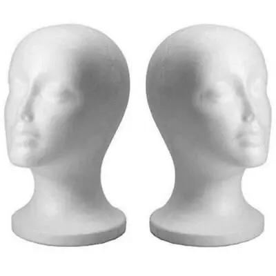 Head Wig Foam Mannequin Display Hat Hair Glasses Styrofoam Male Model Stand Rack • $9.60