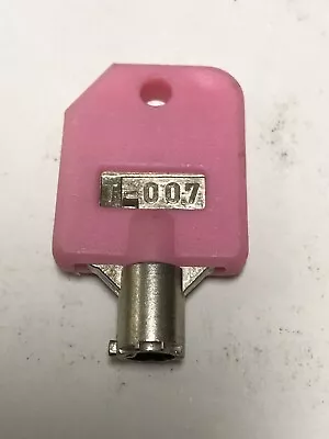 T-007 Pink Tubular Vending Machine Key For 1800 Vends SSF LYPC V-lines • $190