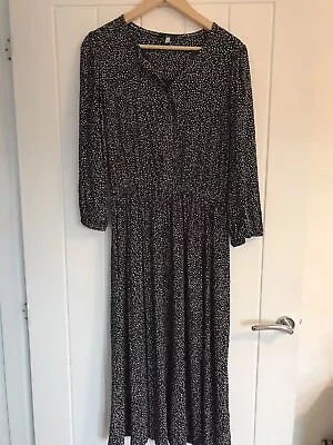 Joules Gee Dark Navy Long Size 12 Dress • £5