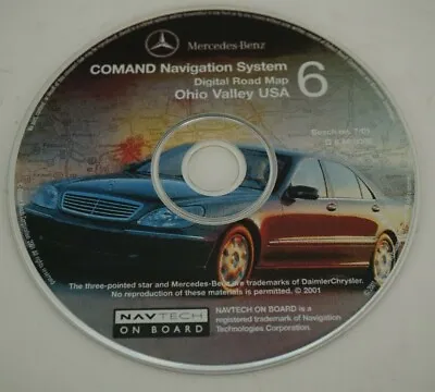 Mercedes Benz Comand Navigation System Disc 6 Ohio Valley USA 2001 • $10