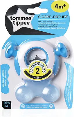 Tommee Tippee Closer To Nature Stage 2 Teether Blue • £10.87
