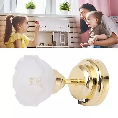 1:12 Dollhouse Flower Shape Ceiling Light Model LED Pendant Lamp Dollhouse♫ • $34.66