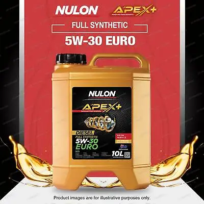Nulon APEX+ Full Synthetic 5W-30 Euro Diesel Engine Oil 10L APXD5W30C3-10 • $141.93