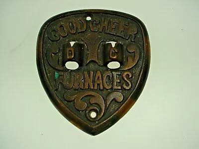 Vintage Good Cheer Furnaces Advertising Sign Plaque  • $31.22