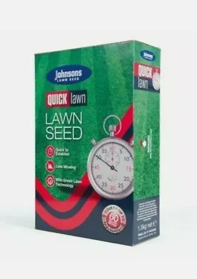 Johnsons Quick Lawn Grass Seed Ryegrass Blend 20 Sqm Coverage 500g FAST Delivery • £9.59