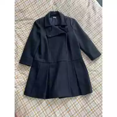 Miu Miu Pleated Skirted Peacoat Coat • $299