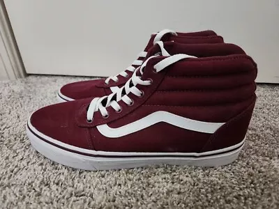 VANS Sk8-Hi Maroon Red High Top Sneakers - Size 9.5 Women's • $25