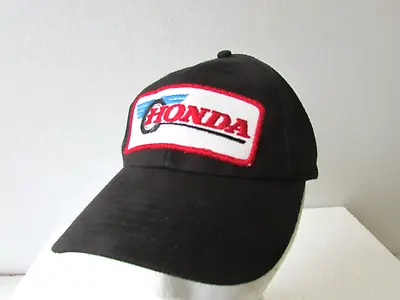 NOS Honda Hat Vintage Motorcycle Racing Wings Black • $19