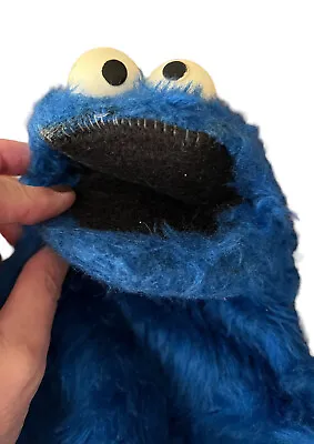 Vintage Sesame Street Jim Henson Muppets Cookie Monster Hand Puppet • $24.95