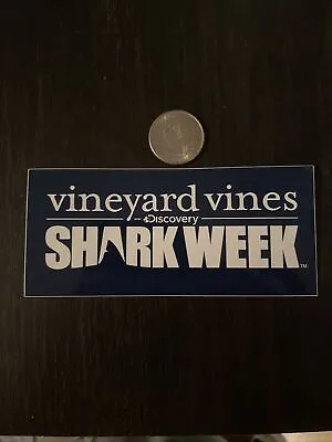 New Vineyard Vines Shark Week Sticker Hydroflask Yeti Car Decal • $3.60