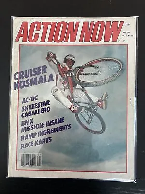 Action Now Skateboard BMX Surf Magazine May 1981 Mongoose Kos Cruiser Losi • $99