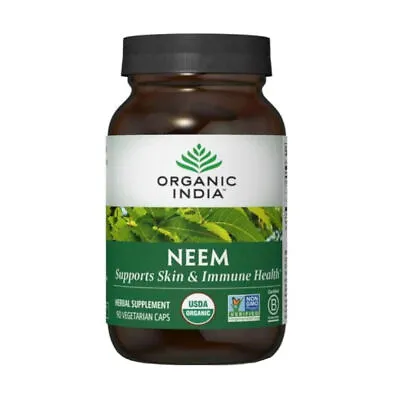 ORGANIC INDIA Neem Capsules - Blood Purifier 60 Capsule -FREE SHIPPING ! • £26.44