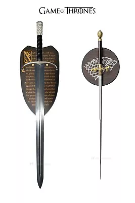 GAME OF THRONES - LONGCLAW + NEEDLE SIBLING BUNDLE (with FREE Wall Plaques) • $239.99