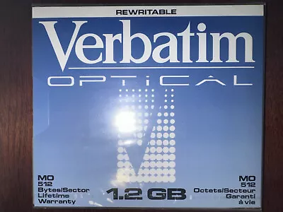 New Verbatim Optical Rewritable Disk 1.2 GB  512 Bytes #89108 MO • $14.99