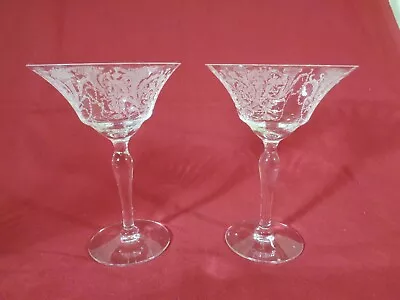 Pair Of Morgantown Milan 5 7/8  Champagne/Tall Sherbets • $15