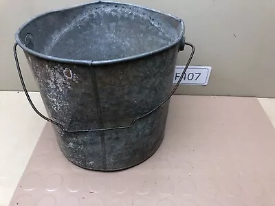 Vintage  Galvanized Pail Bucket With Handle • $17.95