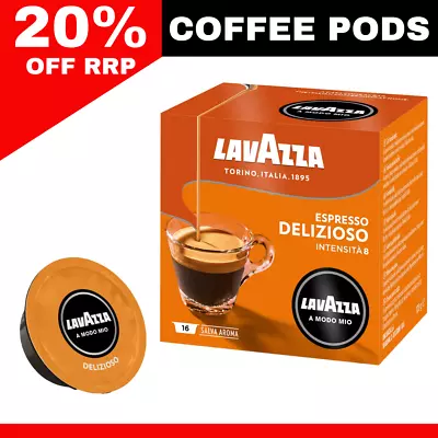 Lavazza Coffee Pods 96 Pack Espresso Delizioso Capsules Sweet Smooth & Strong  • $64.99