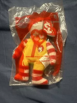 2004 Beanie Baby McDonald's Happy Meal Toy ~ Ty Ronald McDonald The Bear #6 • $3.25