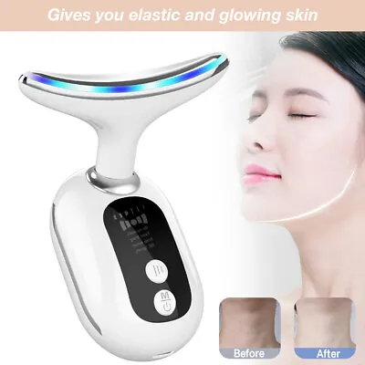 Microcurrent Multifunctional Facial Massager Neck Wrinkle Removal Machine Women • $14.99