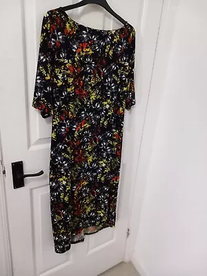 Marks And Spencer Patterned Dress Size 18 New Without Tags • £11.99