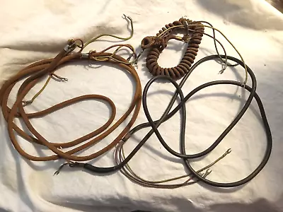 3  Western Electric Dated Telephone Cords Two 1955 And One 1941. • $49.99