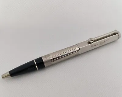 Luxury New Great Writers Metal Series Silver-Black Color 0.7mm Ballpoint Pen • $23.66