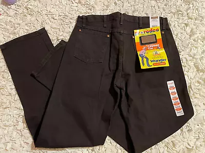 NWT Vintage Wrangler Jeans Cowboy Cut Mens 34X34 Brown -  Pro Rodeo • $39.99