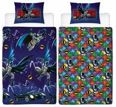 £15.99 • Buy Batman Single Duvet Cover Dark Knight Design Official Reversible Bedding Set