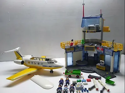 £125.41 • Buy Most Playmobil Airport 3186 And Airplane 3185 Captn/Stewardess/Suitcases/TRANS+
