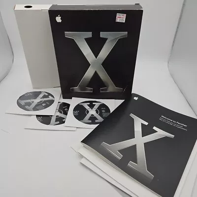 Mac OS X Panther 10.3 Big Box Retail 3 Discs Manuals  • $21.95